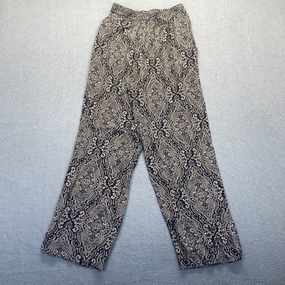 NIPON STUDIO Pants Women's Size 10,Floral Print 90s Vtg,Pockets,Pull On - Picture 2 of 9